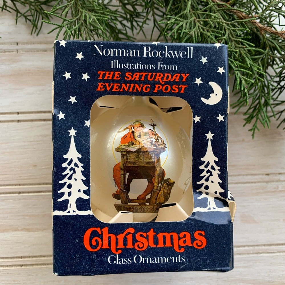 Norman Rockwell Vintage Christmas Ornament - The Saturday Evening Post